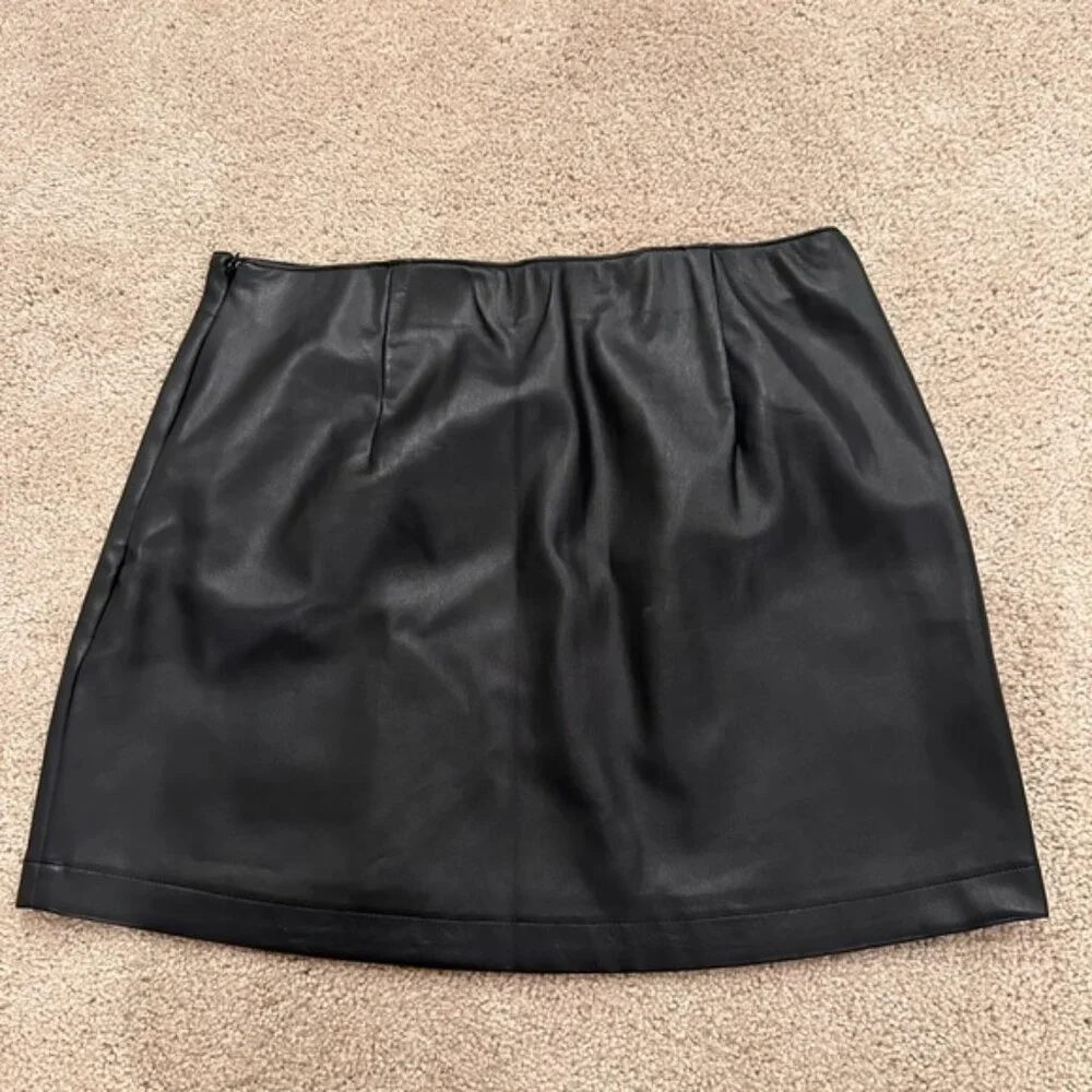 Abercrombie Leather Skirt - Picture 2 of 3